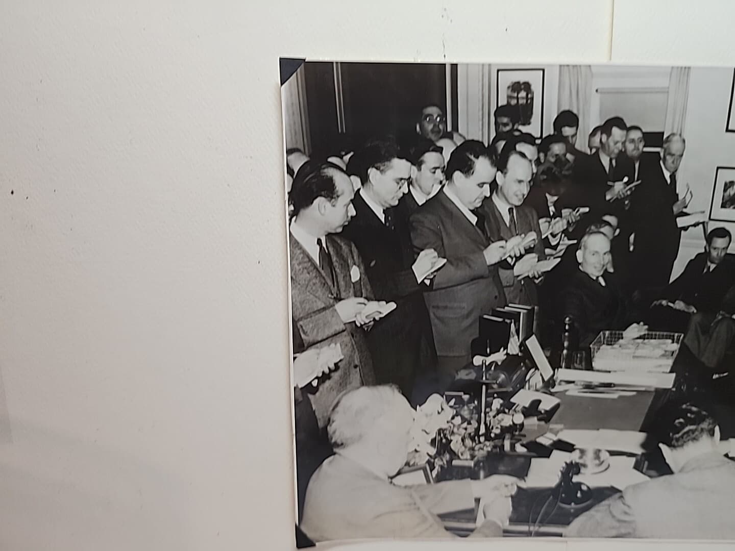 International News Photo Dec 1941 Roosevelt, Churchill Press Conferance RRP619 4