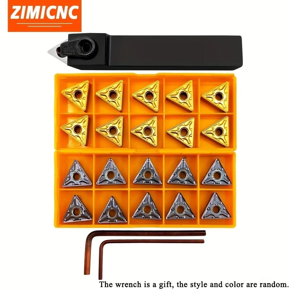New Holder +  20pcs TNMG332 Carbide Inserts MTENN1616H16 Lathe Turning Tool 4