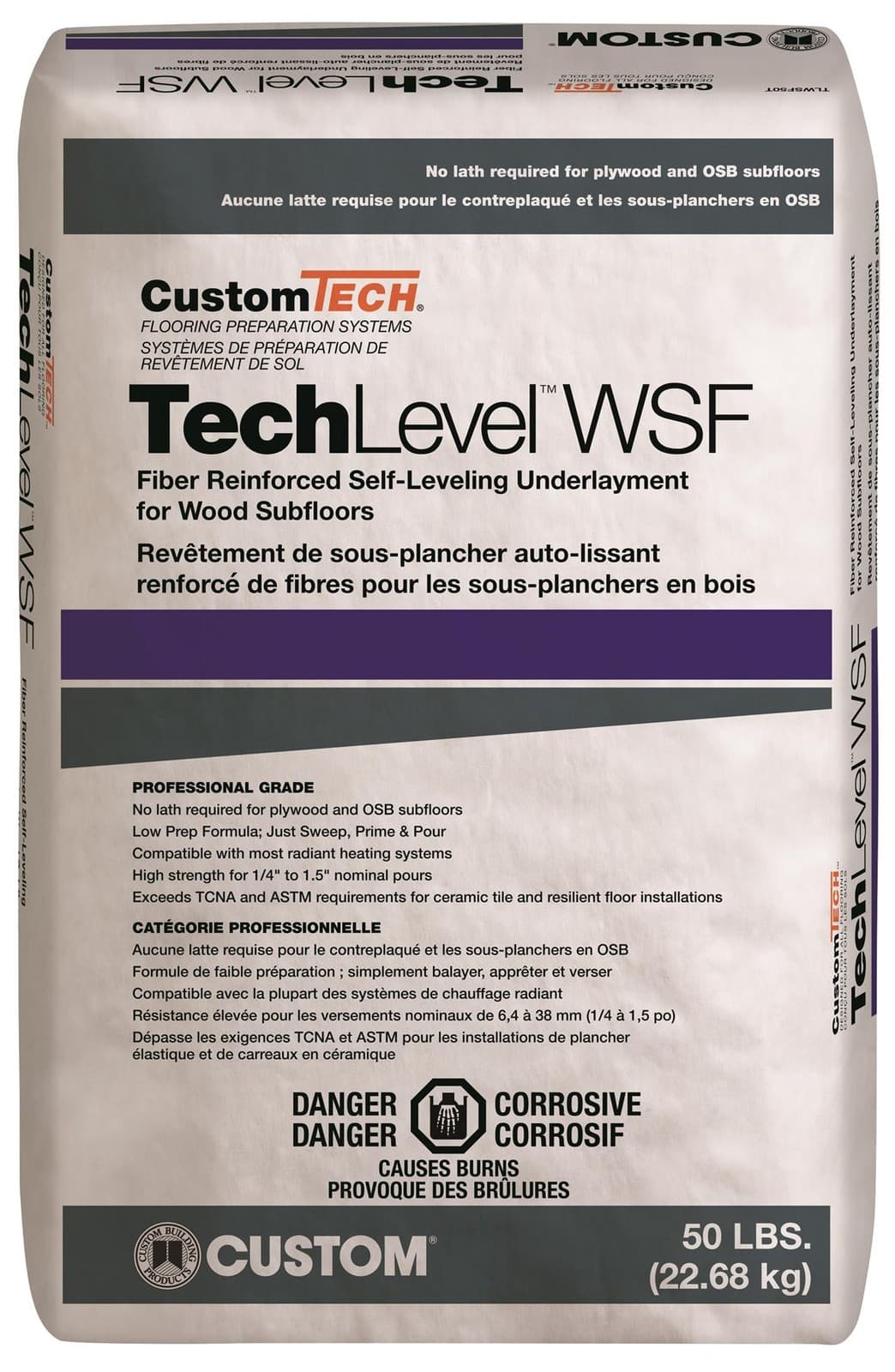 CUSTOM TechLevel WSF Fiber Reinforced Self-Leveling Underlayment- TDS320