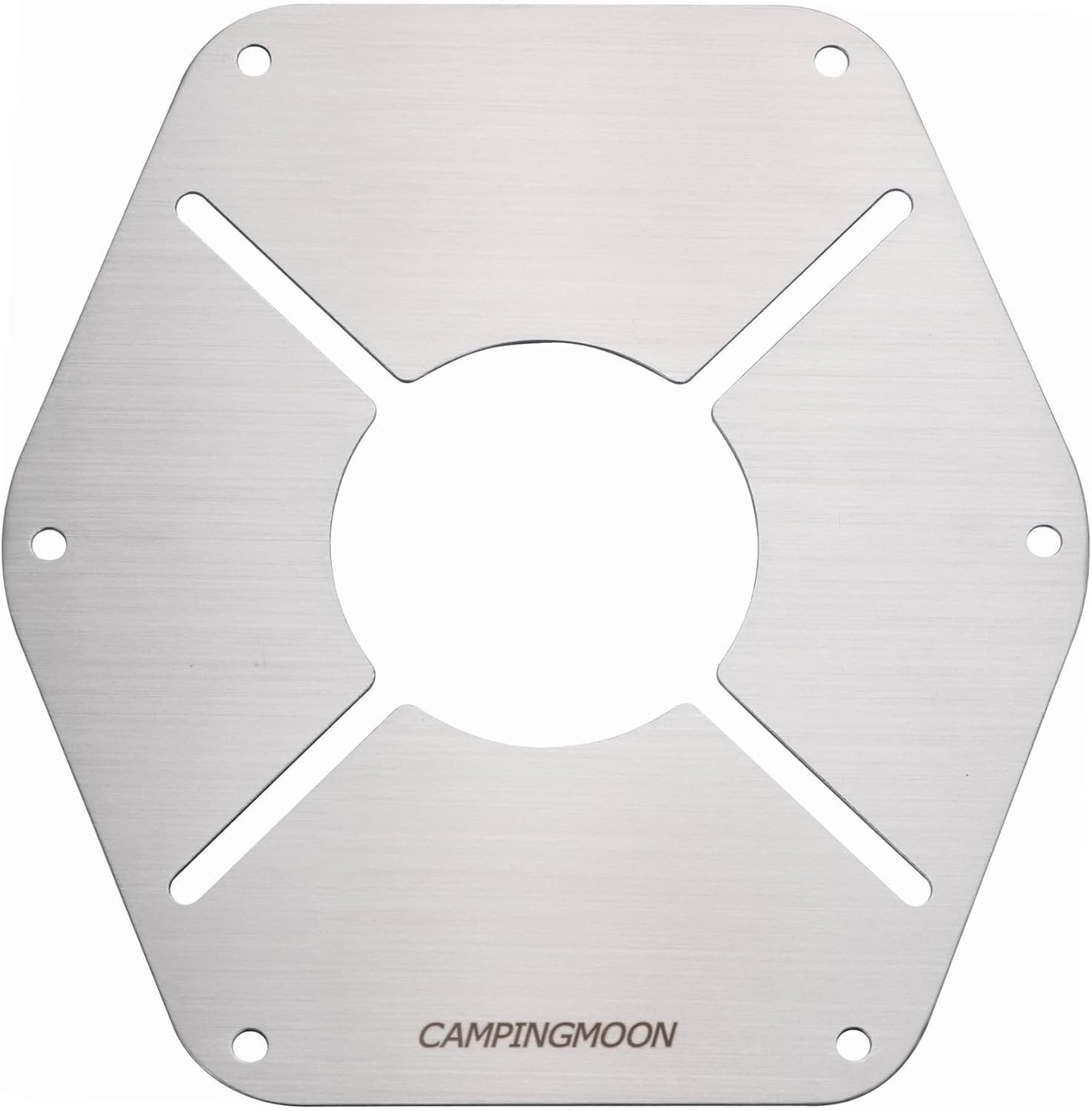 camping moon Heat Shield Plate for Regulator Stove ST-310 Small, silver 