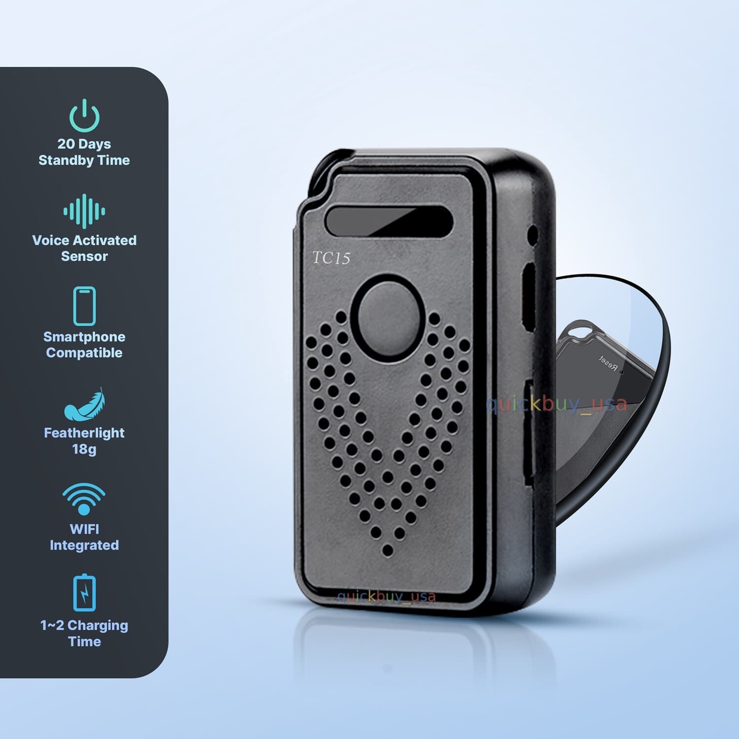 WiFi Voice Recorder Wireless Audio Recording Real Time Wifi Voice Recorder  TC15 2