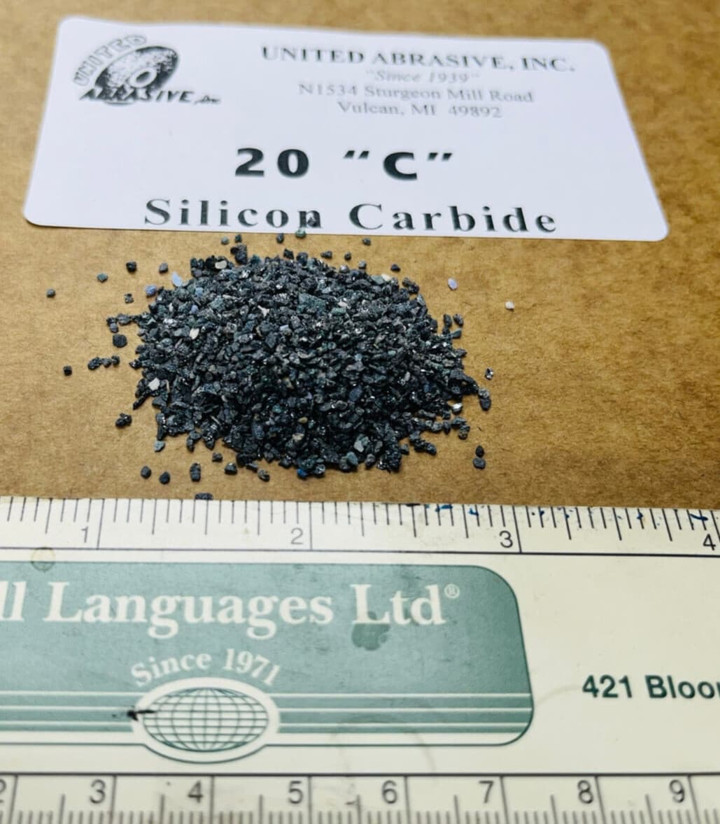 Silicon Carbide: 40 lbs - 20 Grit Coarse - Polishing/Tumbling Abrasive Media 2