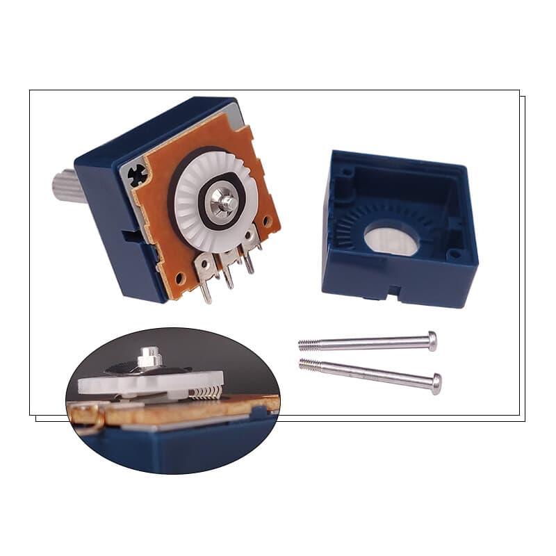 1pcs - ALPS RK27 250KA Volume Dual Potentiometer Round - JAPAN - RK27 2