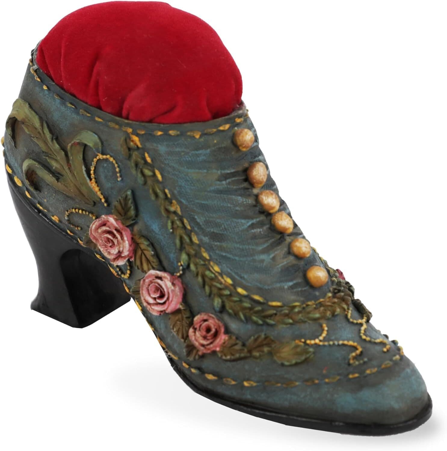Li'Shay Shoe Shaped Pincushion, Vintage Victorian Style