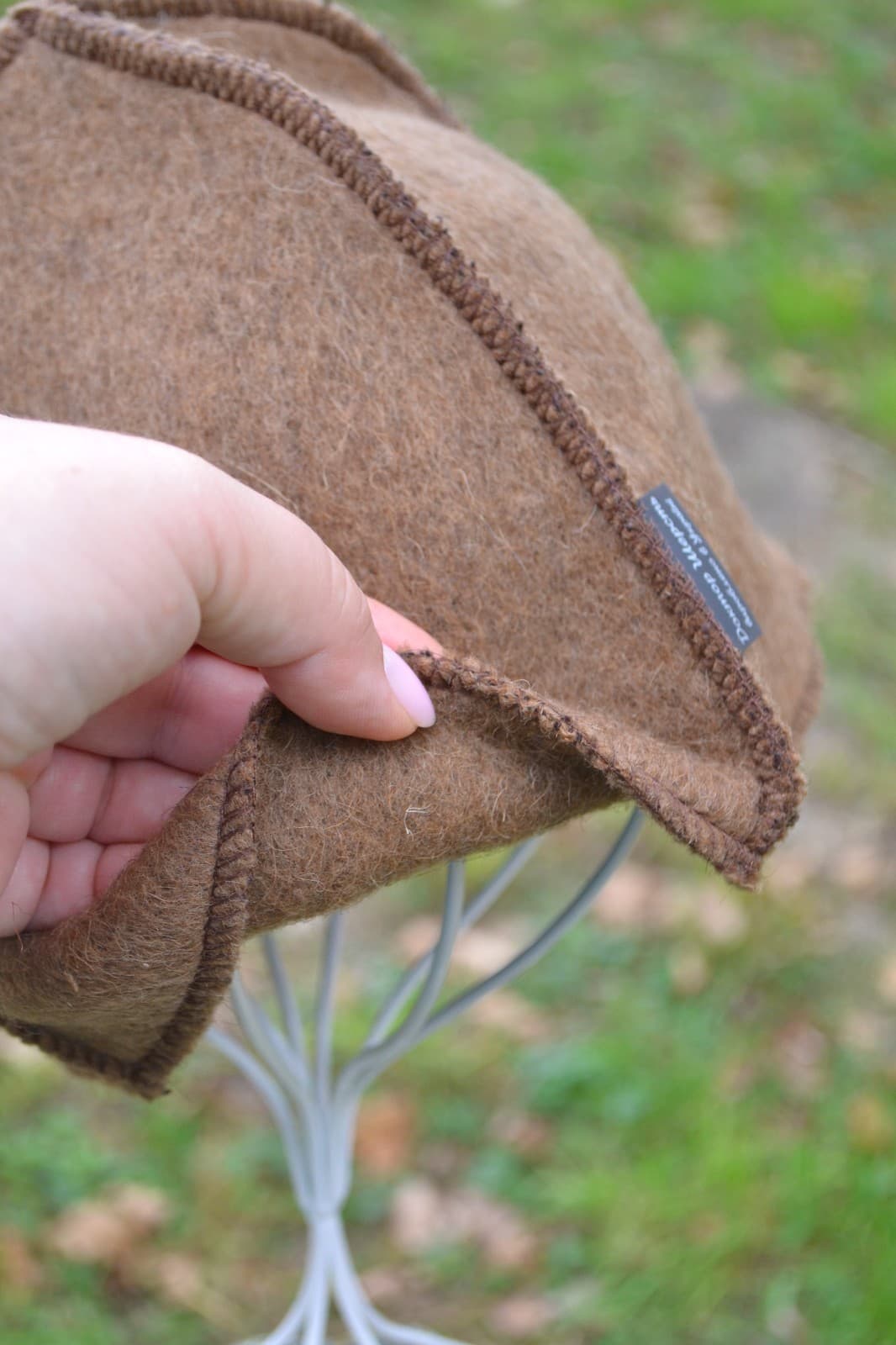 Sauna Hat Soft Camel Wool, Natural Heat Protection 3