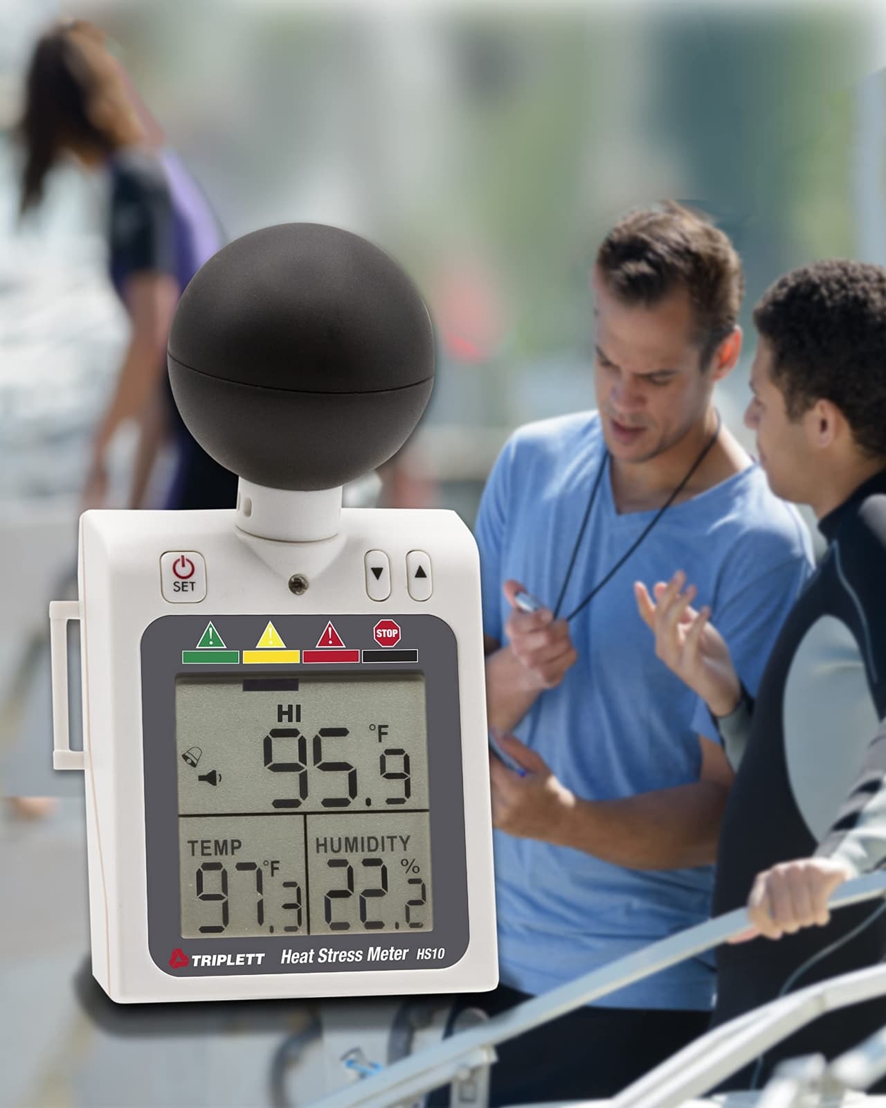 	Triplett HS10 Indoor/Outdoor Heat Stress WBGT Wet Bulb Globe Temperature Meter	 5