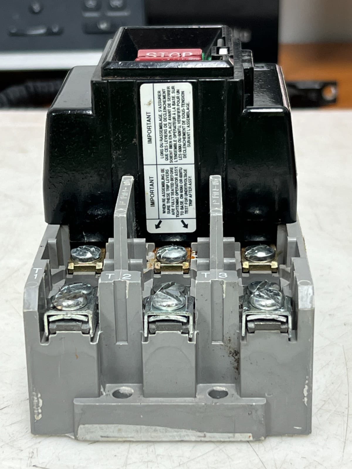 👀 ALLEN BRADLEY SIZE 1 START / STOP MANUAL MOTOR STARTER 600 VAC 10 HP 609-BOW 3