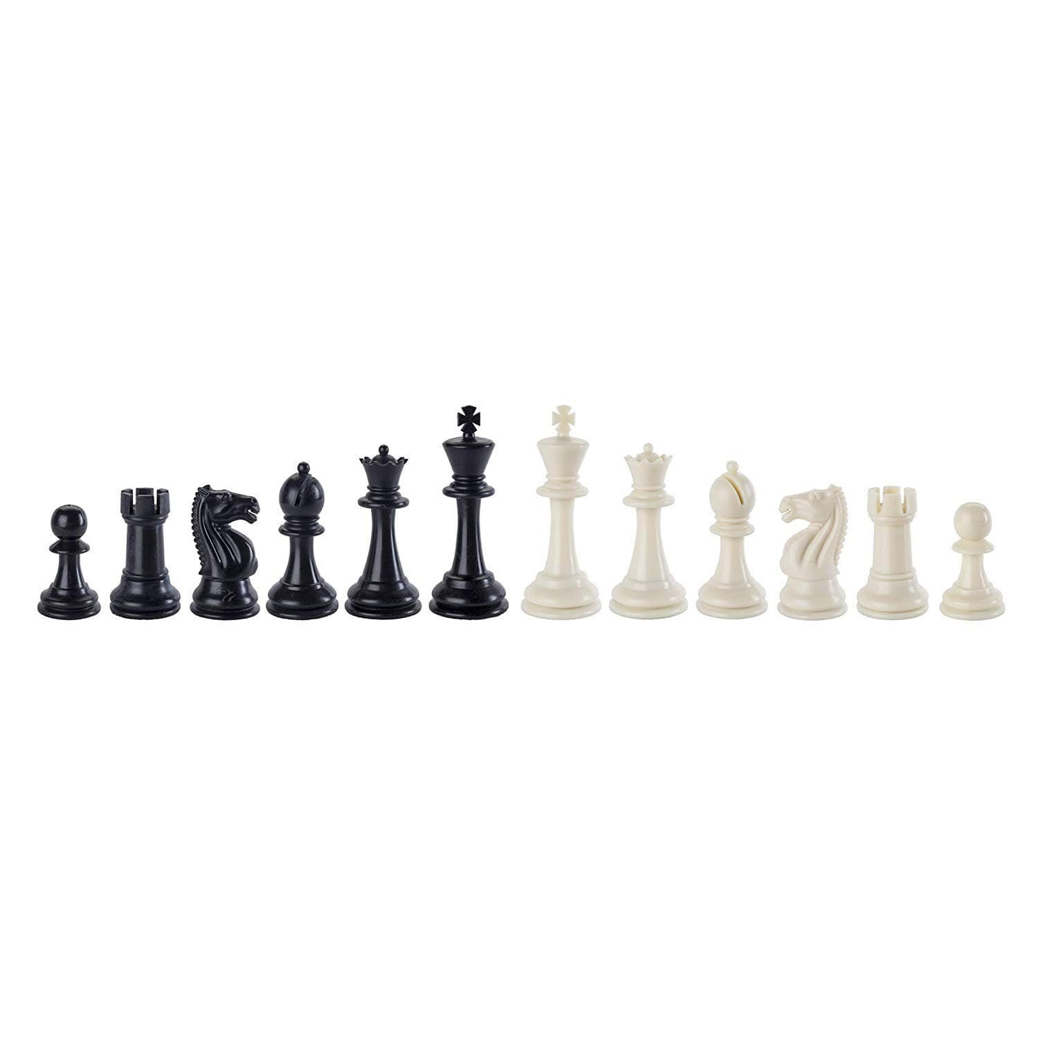 WE Games Best Value Tournament Chess Set, Black Board, Pieces, Bag, Instructions 4