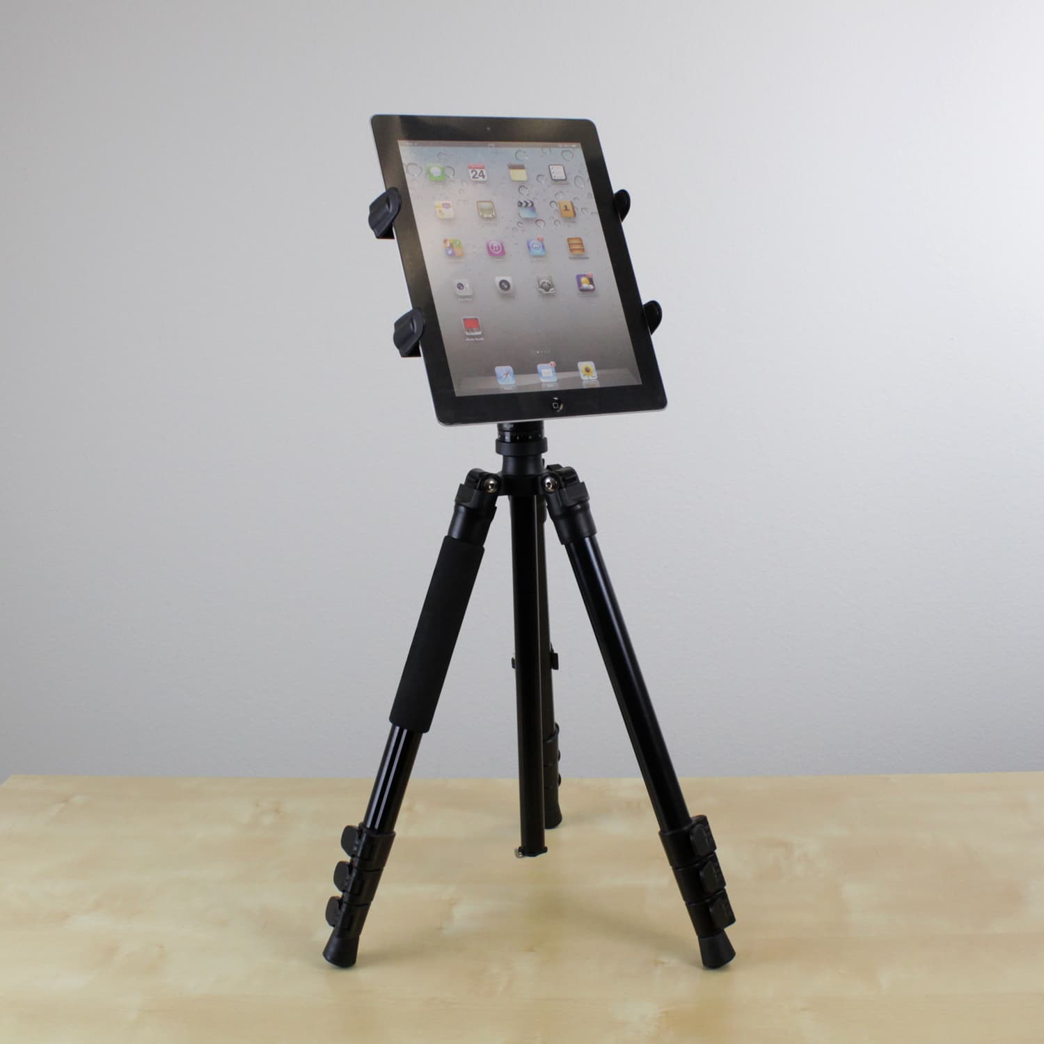 60" Aluminum Ball Head Tripod w/ Tablet Holder Mount for Apple iPad 4 3 2 1 Air