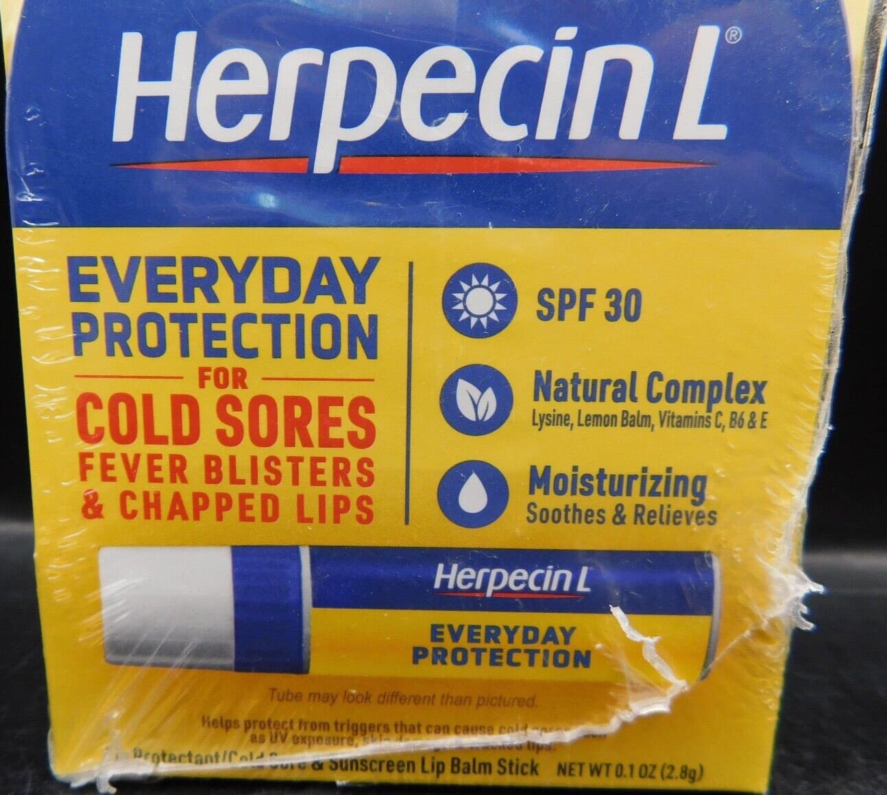 6 Pk Herpecin L Lip Protectant/Cold Sore Lip Balm Stick 0.1oz Ea Exp: 11/26 New 5