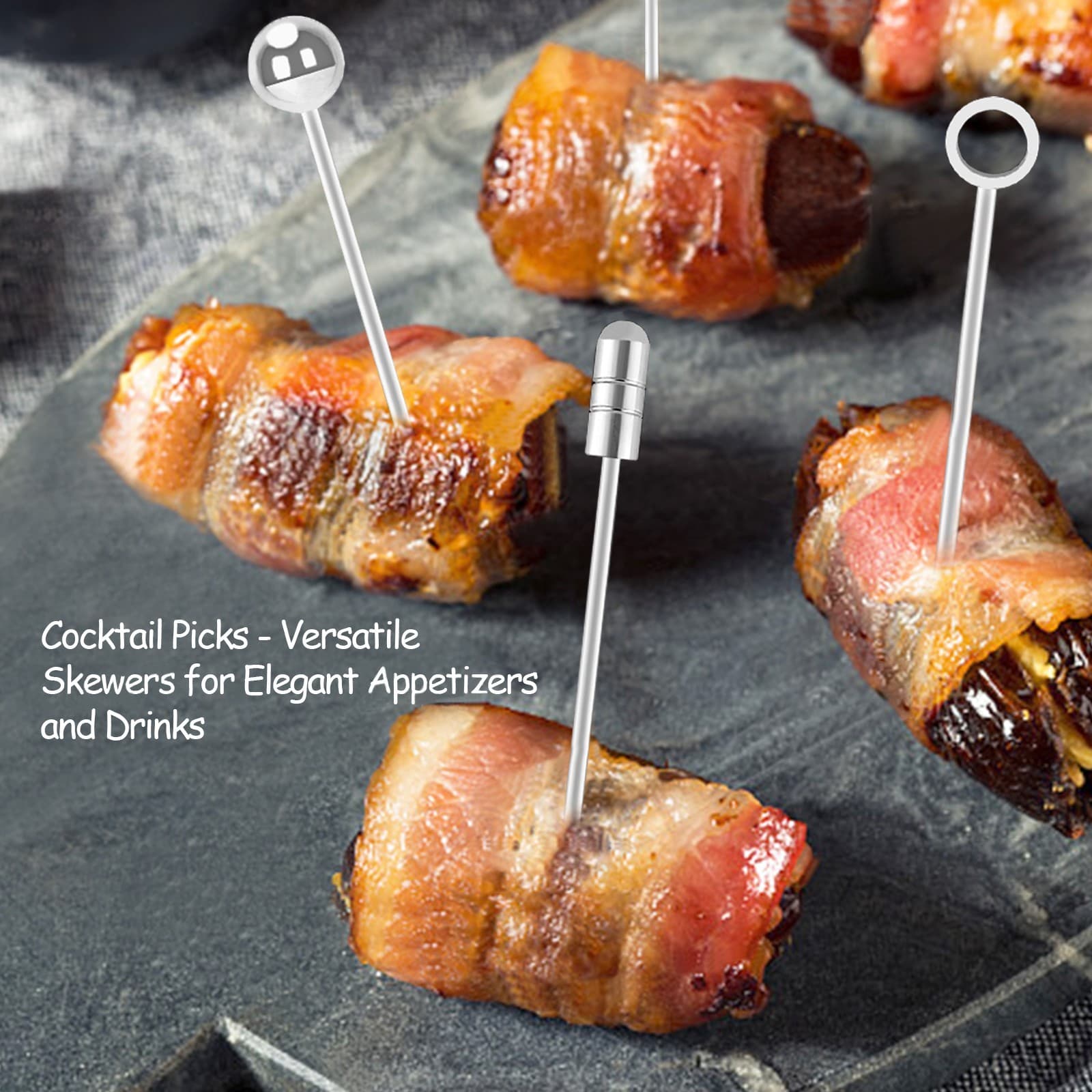 15 PCS Stainless Steel Cocktail Picks Martini Picks Set 5