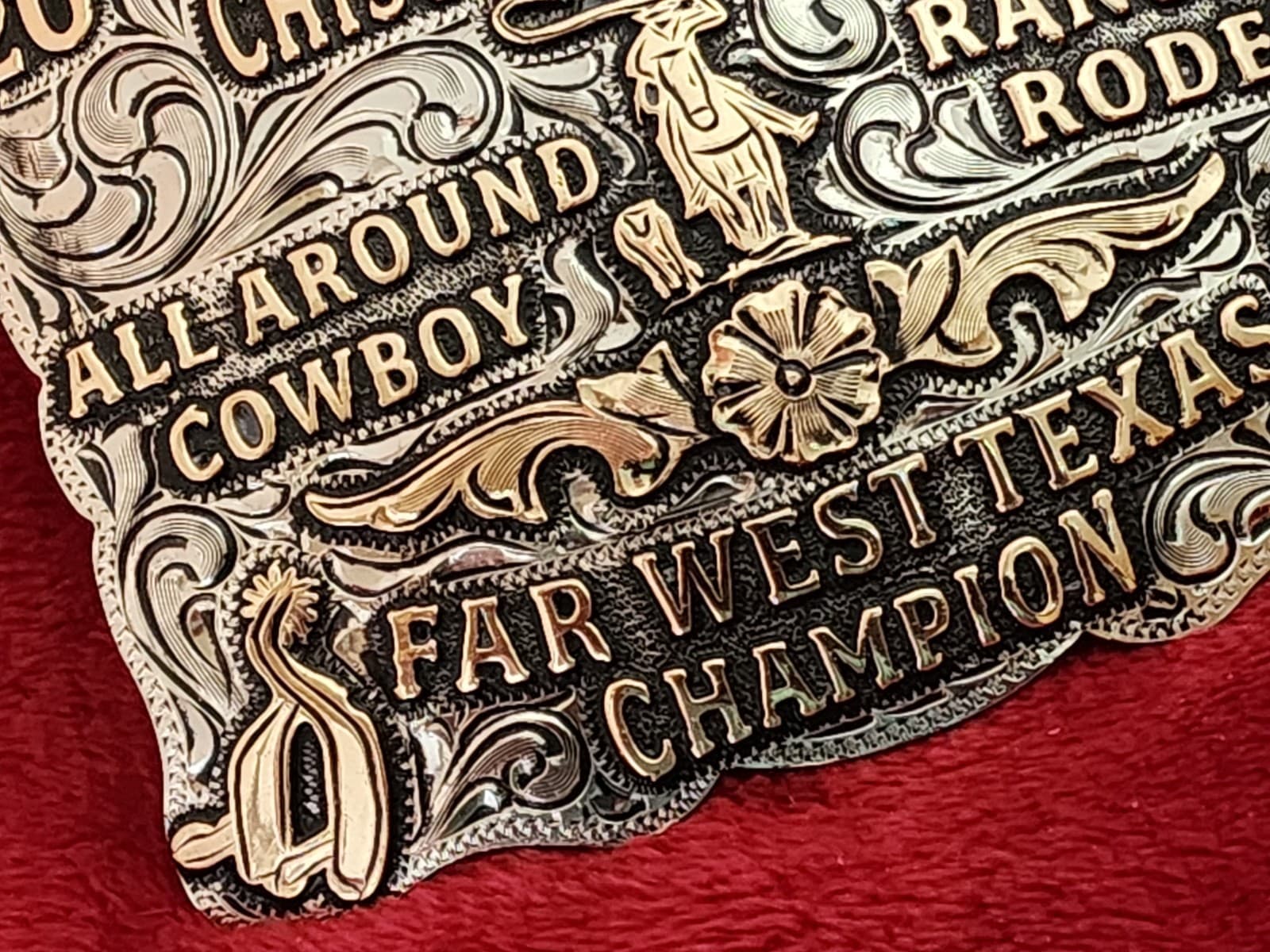 Rodeo☆2013☆All Around X-TREME Champion Trophy Buckle☆Texas Big Bend☆Rare☆W8 4