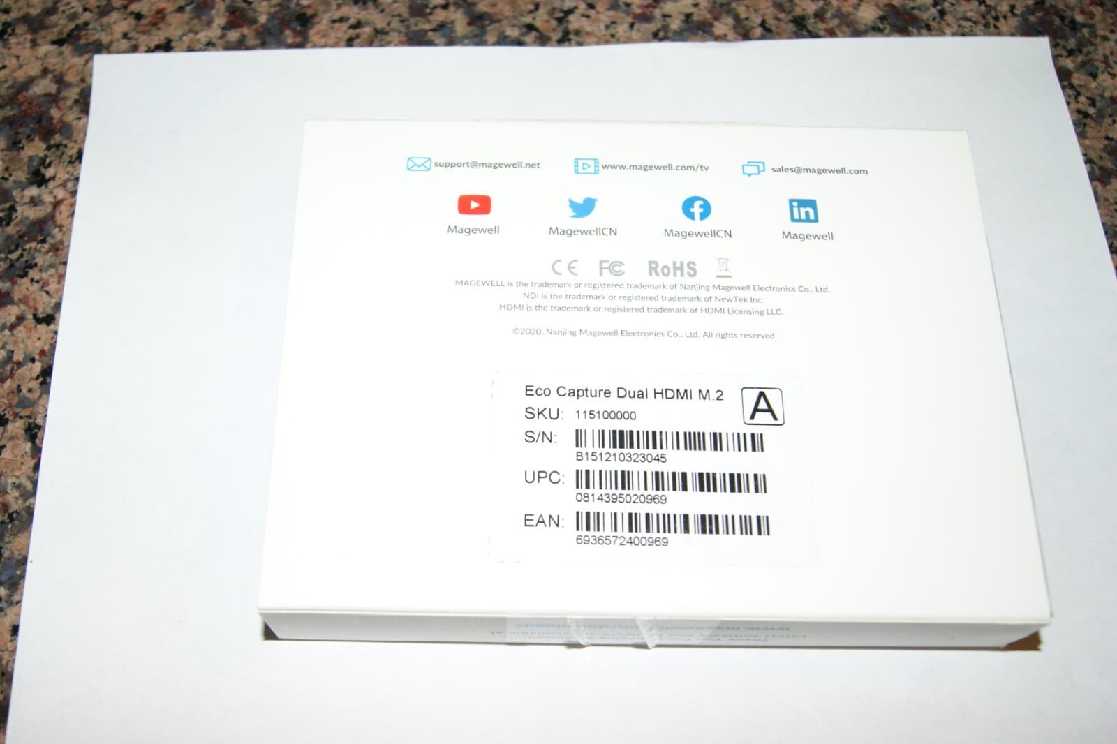 New Magewell Eco Capture Dual HDMI M.2 Two-Channel 2K Capture Card 11510 NIB! 3