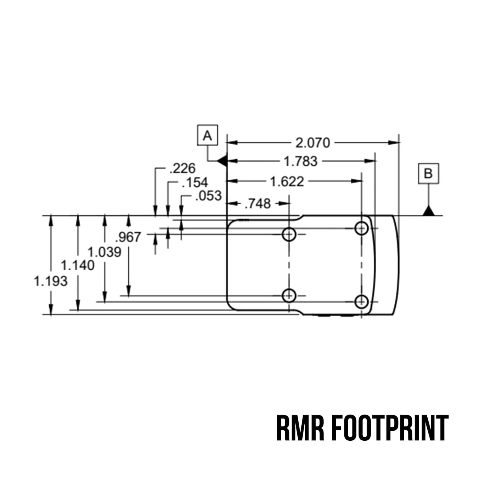 C&H Precision COMP Micro Red Dot 3 MOA Multi-Reticle Optics Red Dot Sight RMR 6