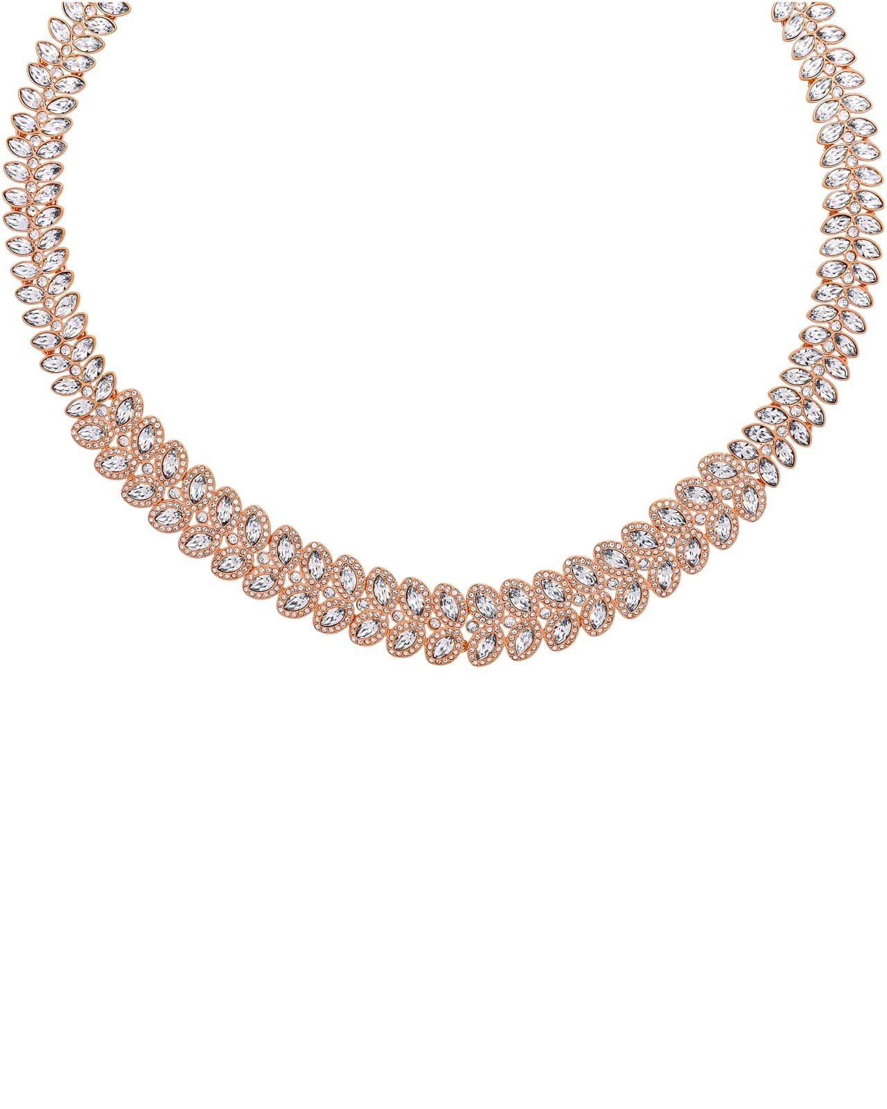 Swarovski Crystal Baron All-around Necklace Rose Gold Plated, 5350615, NIB  2