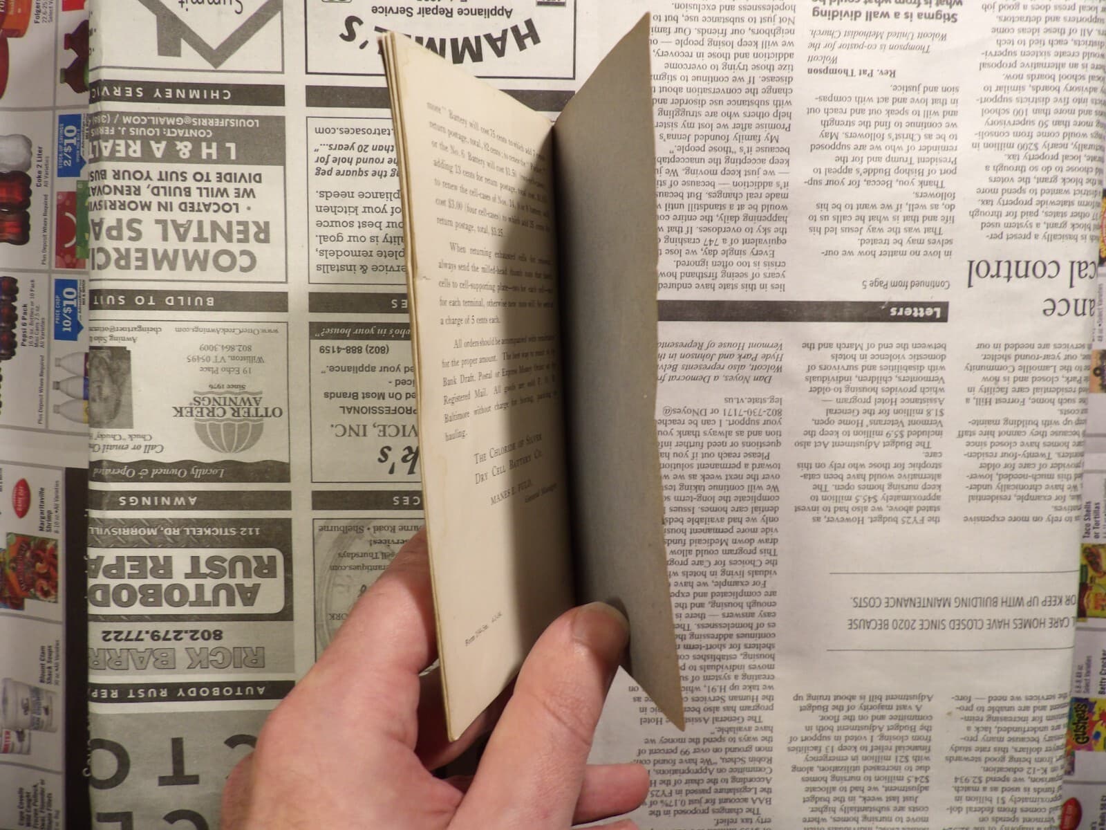 1904 Directions Chloride of Silver Faradic Batteries - Dry Cell Batter Co 5