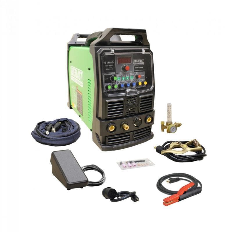 NEW PowerTIG 200DV DUAL VOLTAGE 200AMP ACDC TIG STICK PULSE WELDER EVERLAST