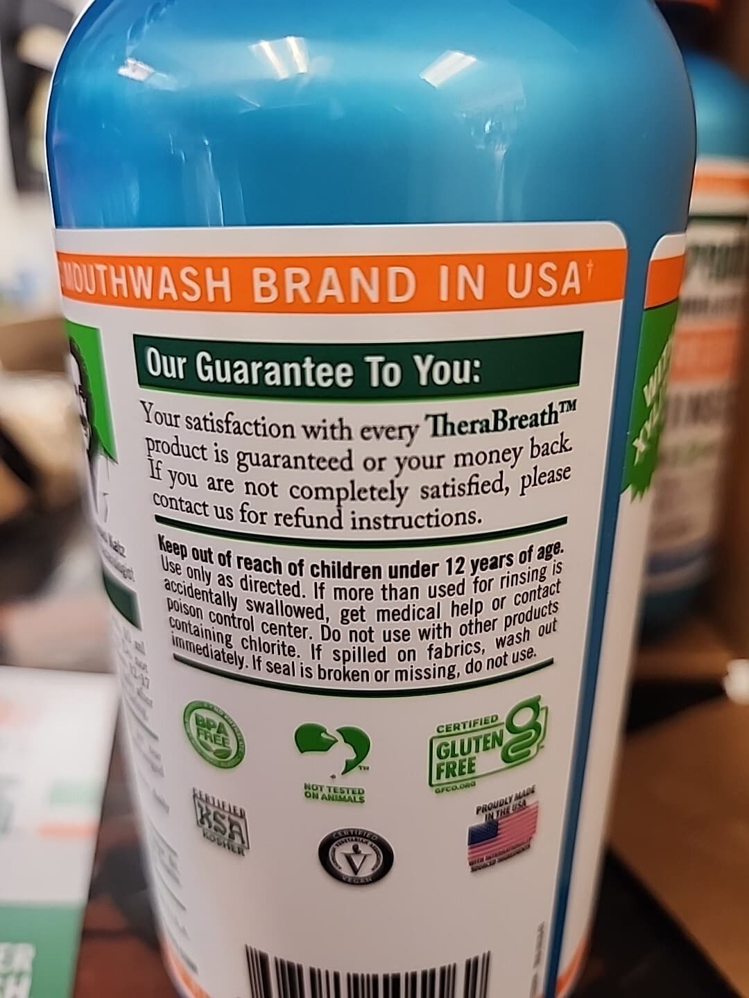 Therabreath Fresh Breath Mouthwash, Icy Mint Flavor/Pack of 2 bottles/16fl.oz x2 4