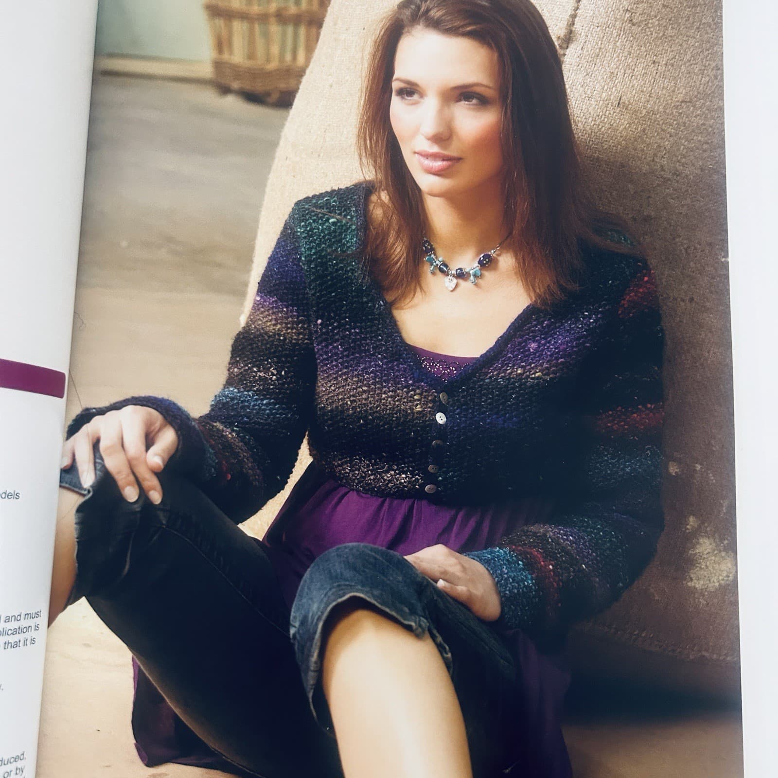 Noro Unlimited Knitting Pattern Booklet Womens Colorful Fashion Sweaters Bolero 3