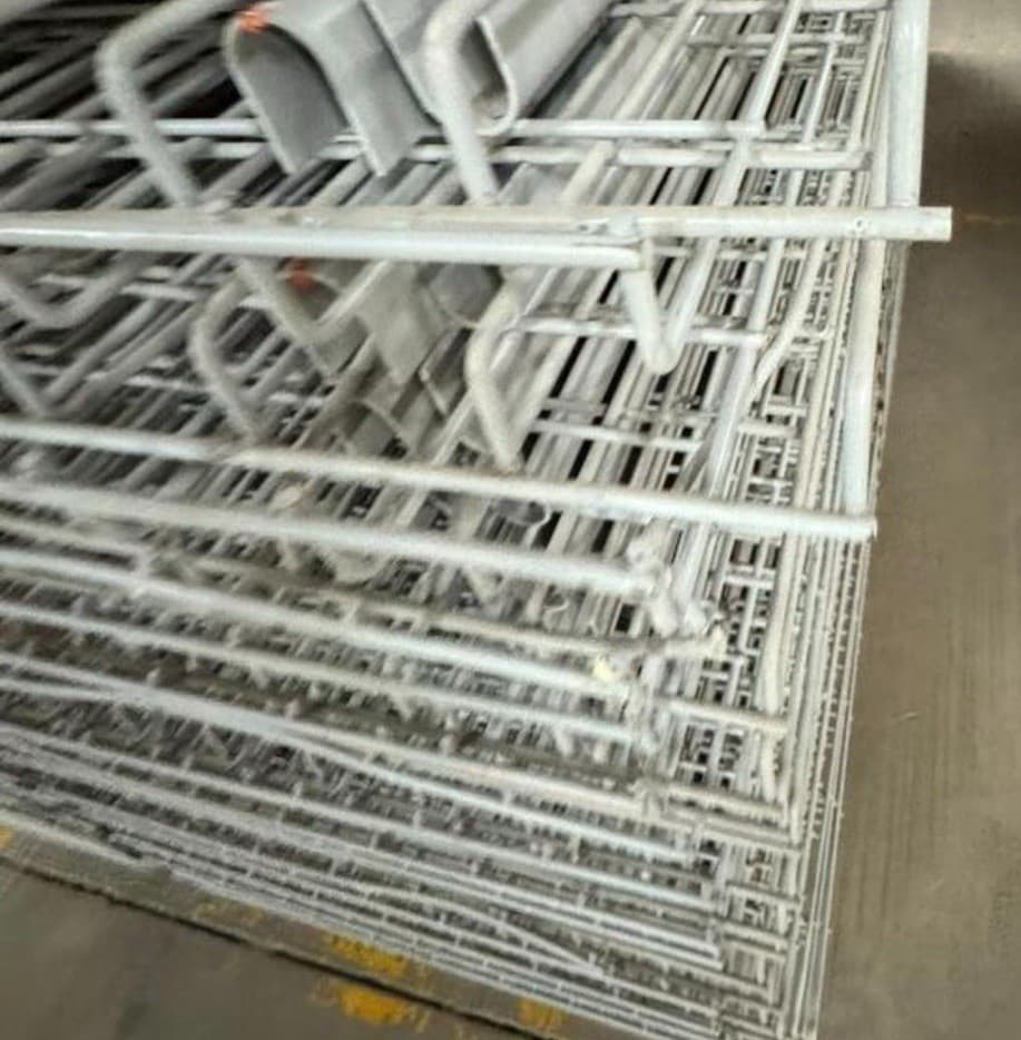 Used Pallet Rack Wire Deck 54" Deep X 46" Waterfall 3 Step Racking Mesh Grates 3