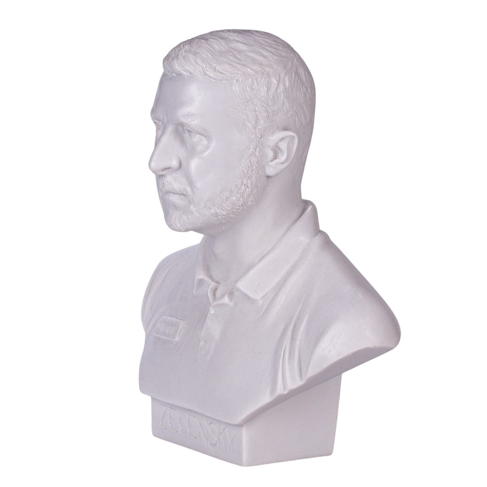 Ukrainian President Volodymyr Zelensky Marble Bust Statue 6'' (15 cm) 5