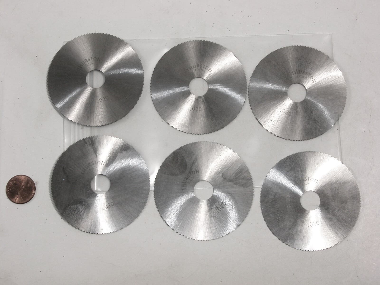 Vintage Thurston HSS 2.5 inch Diameter Circular Saw Blades, Unused