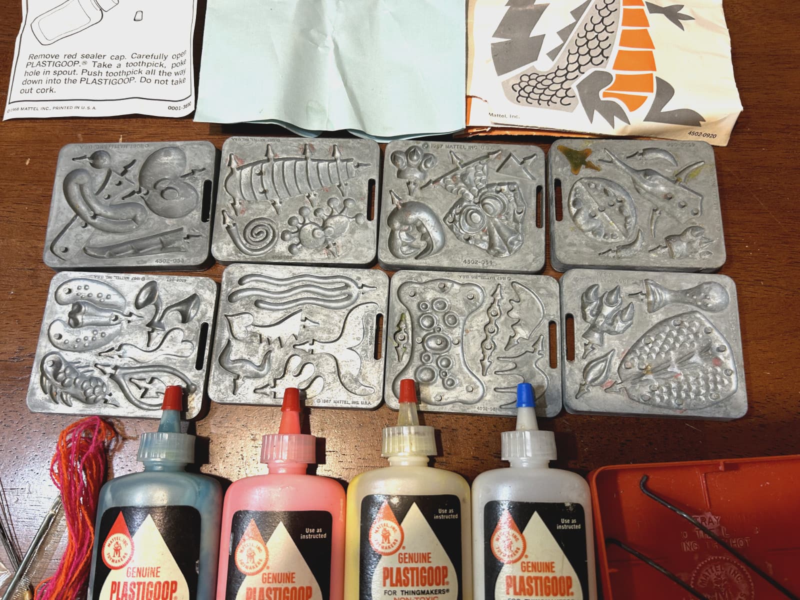 Vintage Mattel THINGMAKER MINI DRAGONS - COMPLETE  W/GOOP & WORKING! 5