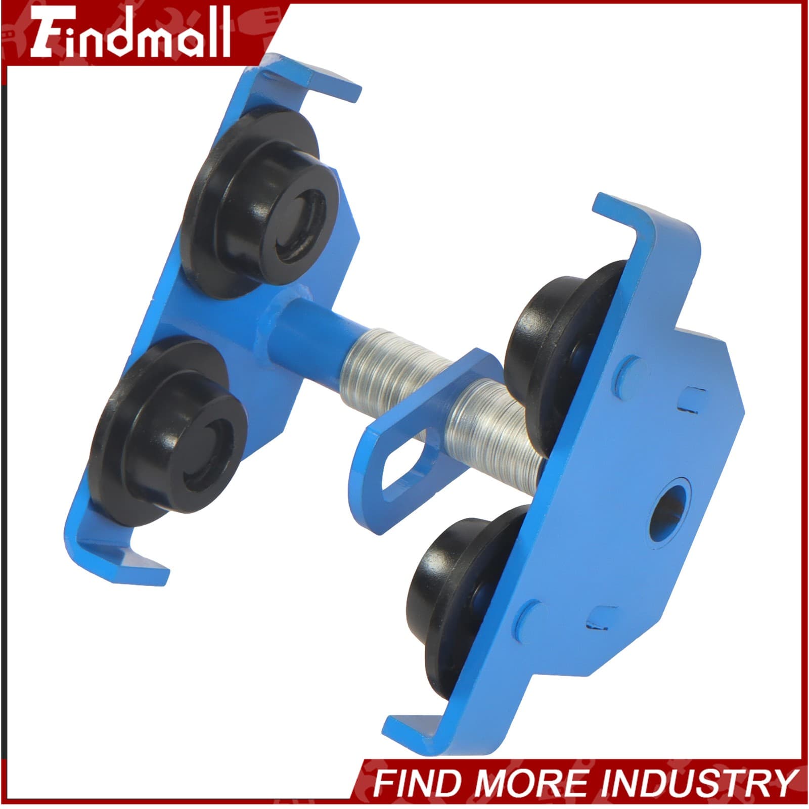 Findmall 4400 lbs/2 Ton I-Beam Hand Trolley Alloy Steel 65-180mm Adjustable 4