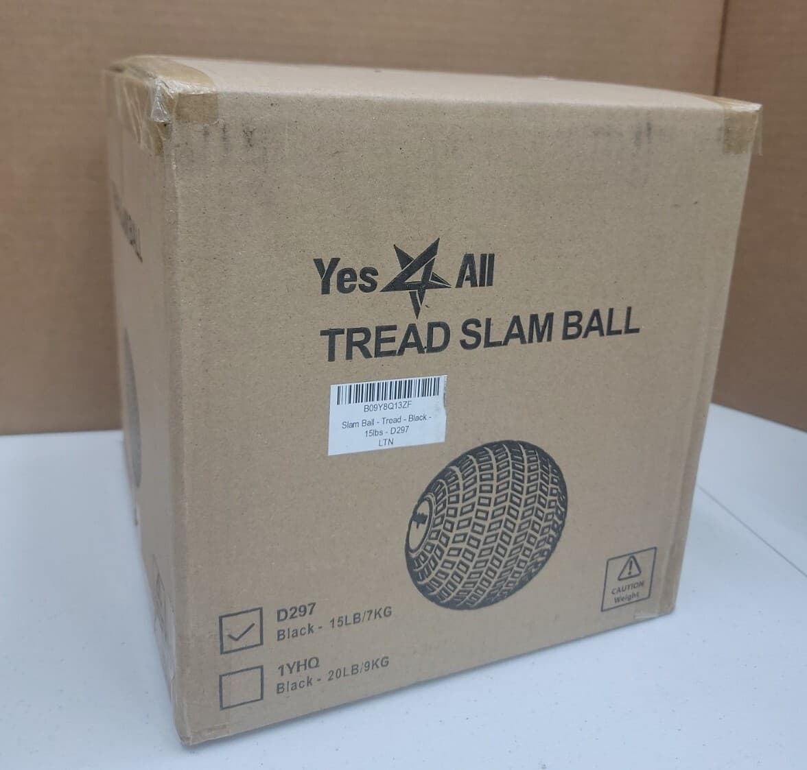 Tread Fitness Slam Medicine Ball 15Lbs for Exercise Strength Power Workout  2