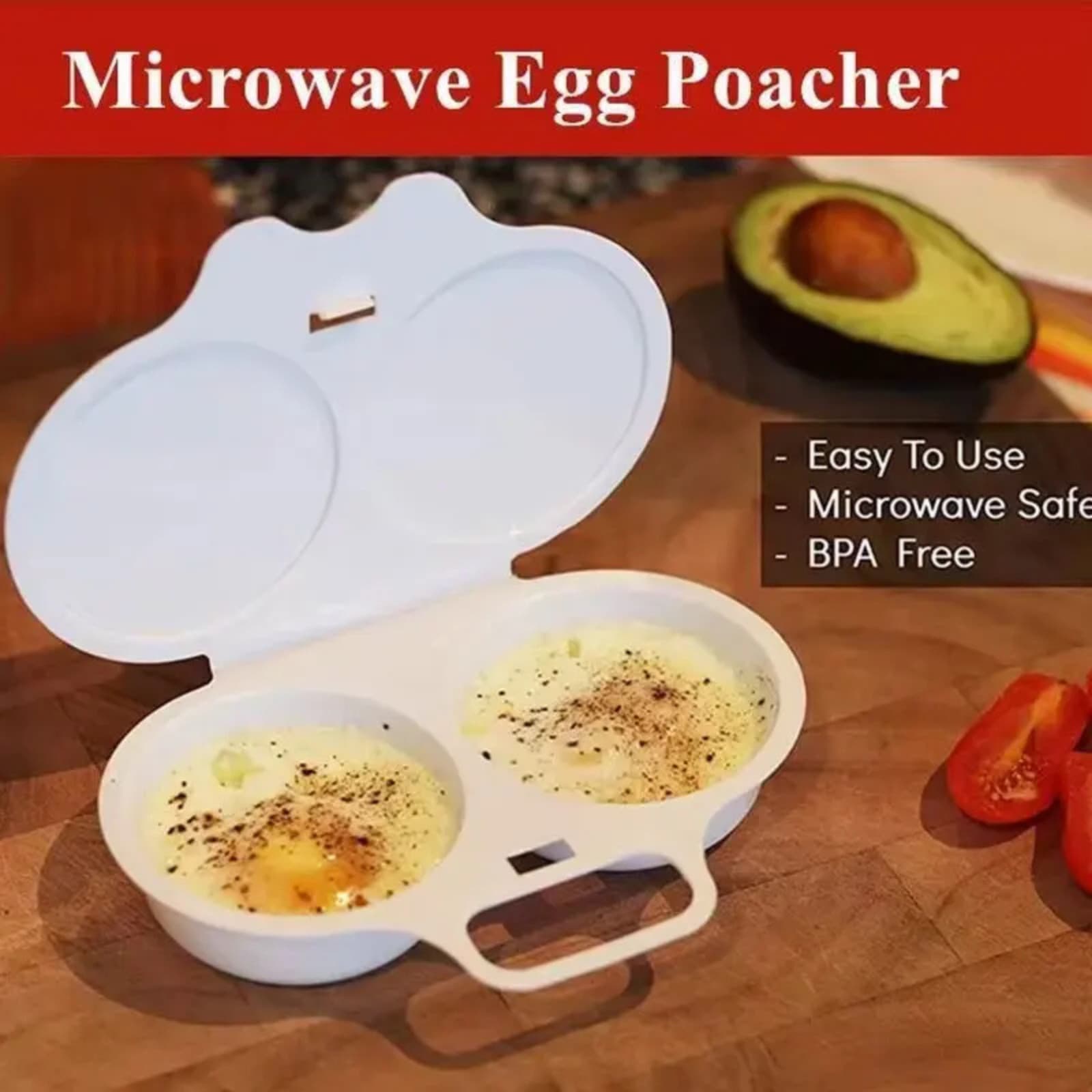 Kitchen Microwave Egg Poacher Poached Egg Cooker Egg Maker Poached Egg Steamer 2