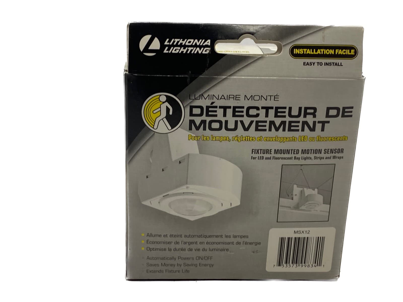 NIB Lithonia Lighting 0.5-20 Min. Fixture Mounted Motion Sensor MSX12 218LXC 3