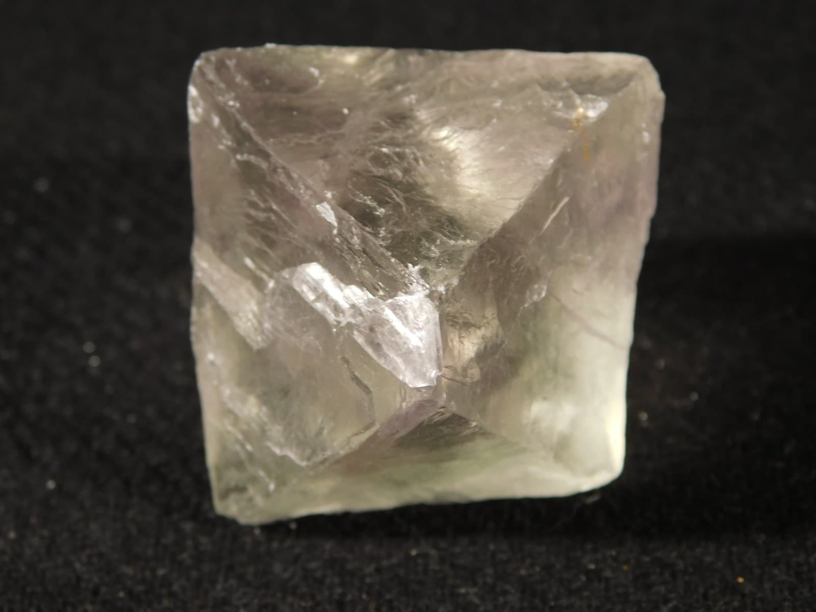 Larger! Semi Translucent! FLUORESCENT FLUORITE Octahedron CRYSTAL 71.7gr 5