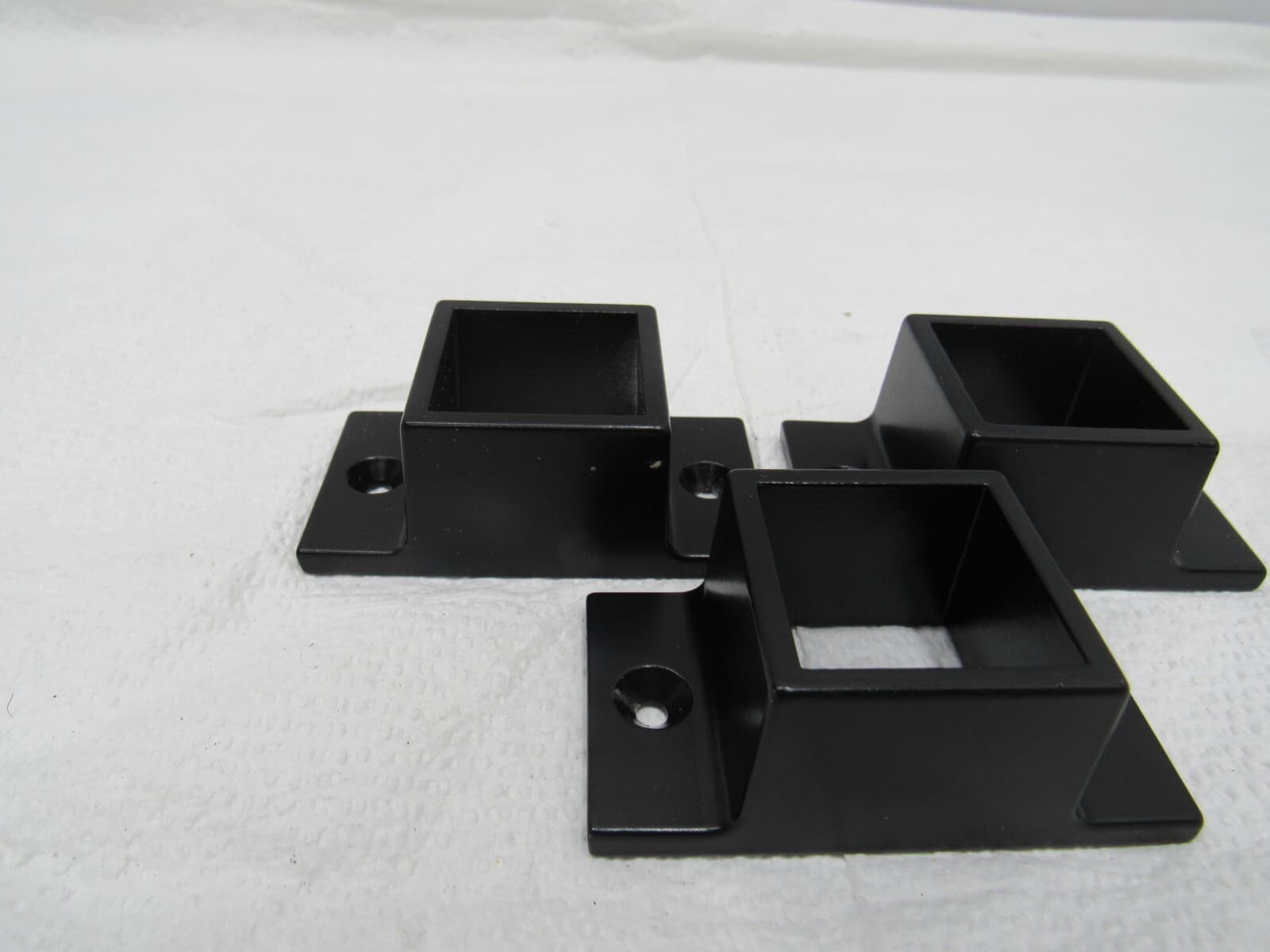 Barrette Outdoor Living 5/8" Metal Wall Mount Fence Brackets 3 Pack 73013011 3