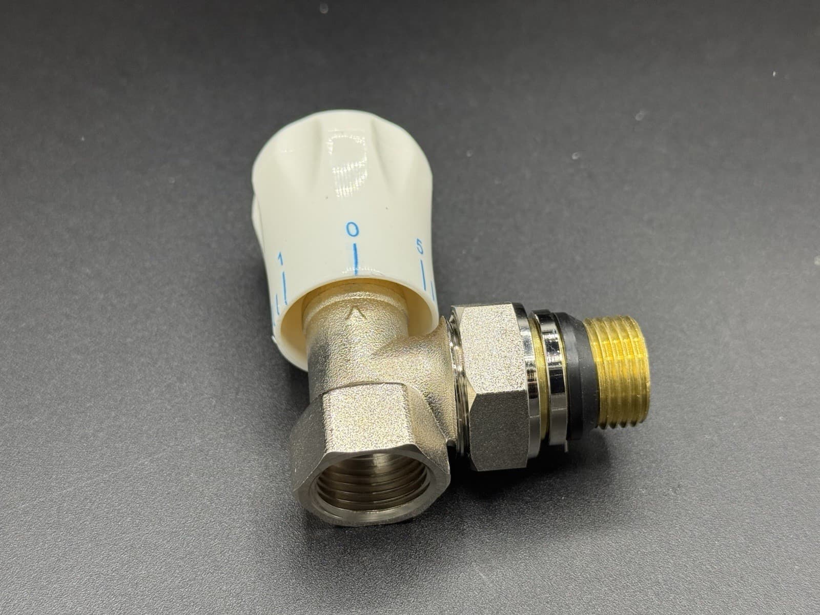 1/2" Angle Thermostatic Radiator Valve Set 4