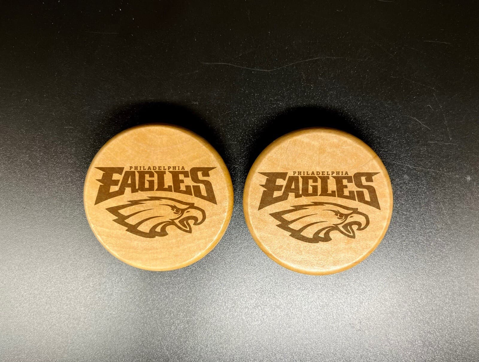 Philadelphia eagles double side engraving wood kitchen herb grinder Custom gift 3
