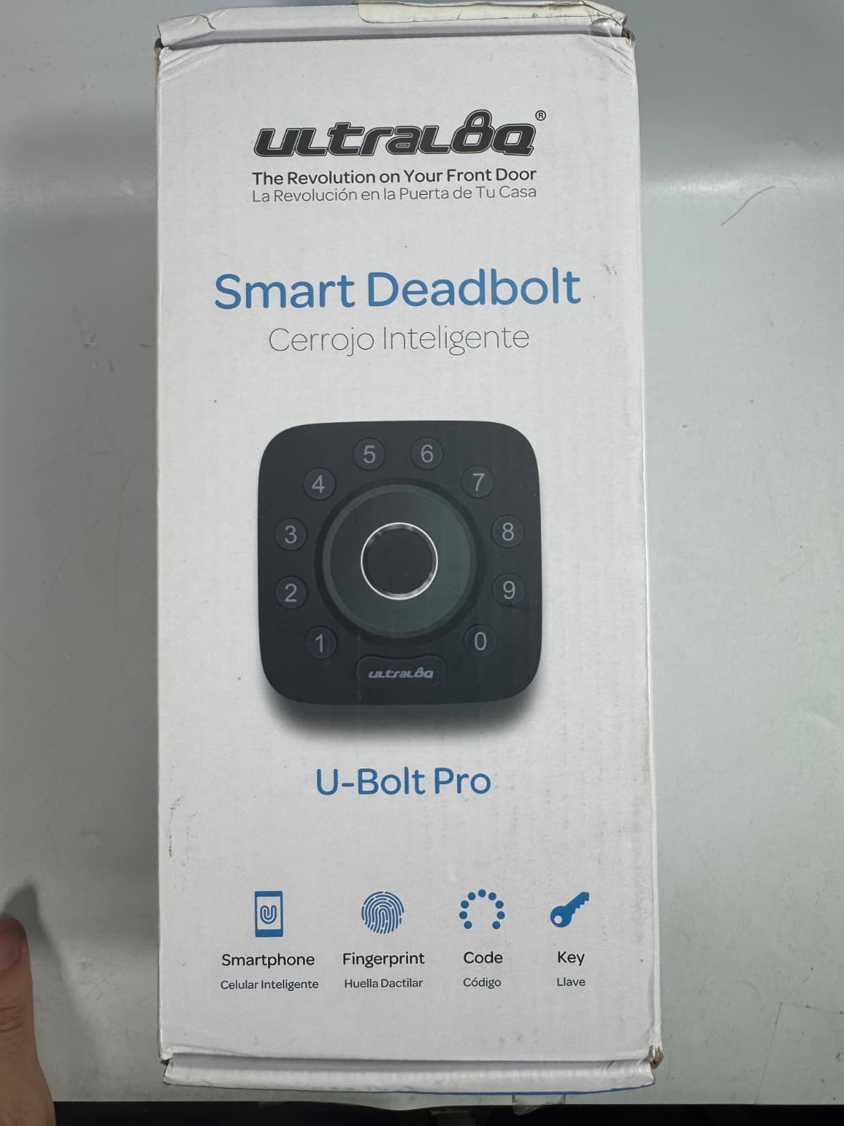 ULTRALOQ Smart Door Lock,Fingerprint Deadbolt,U-Bolt Pro 2