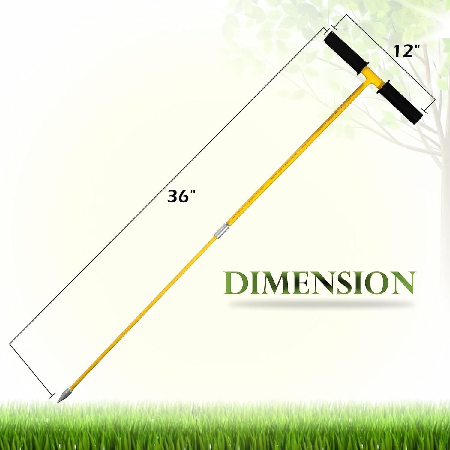 FEBTECH-Metal Soil Probe Rod-Insulated Septic Tank Probe-36-Inch Long Overall 3