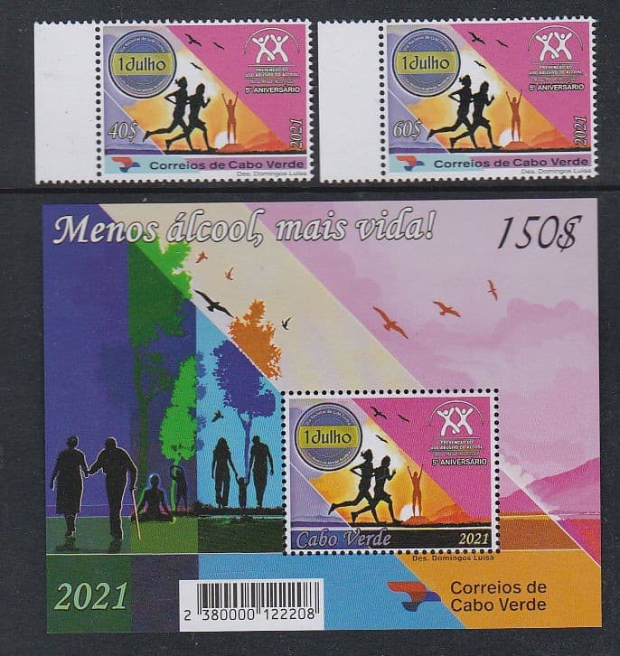 Cape Verde 2021 Mint MNH Excessive Alcohol Awareness Campaign Medical Health