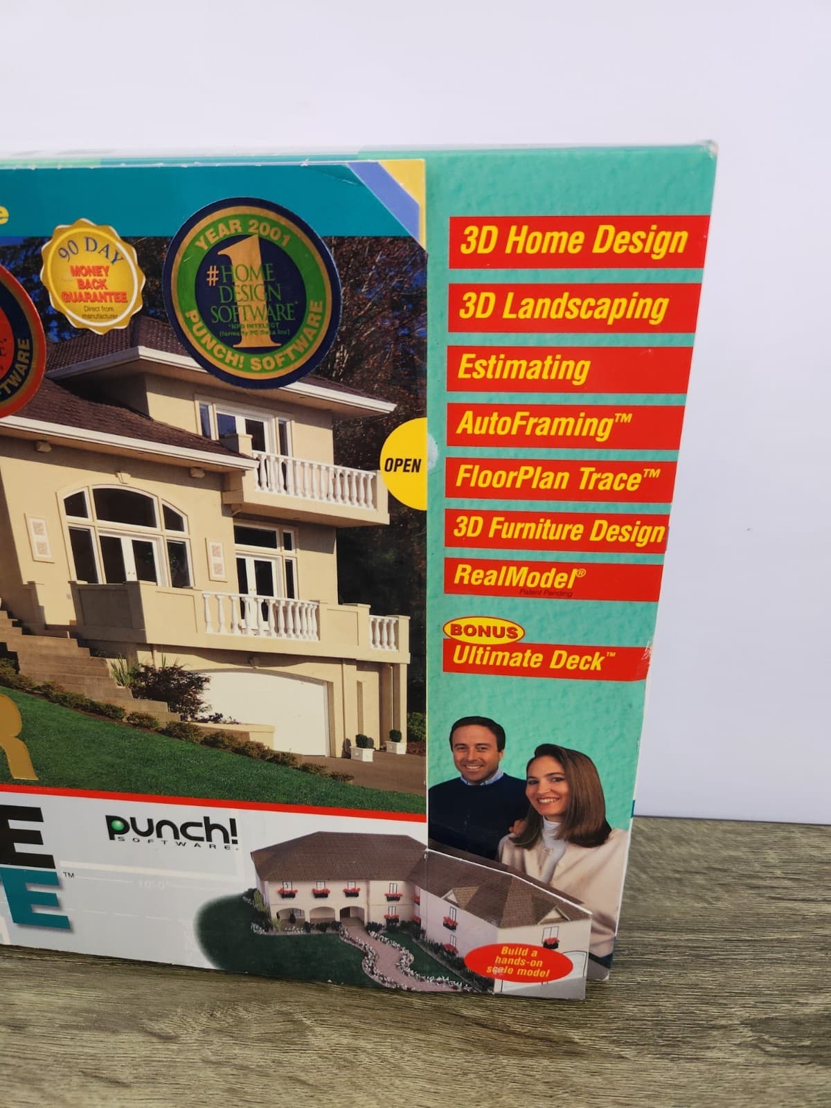 Punch! Super Home Suite CD ROM 3.0 Real Model 3D Home Design 2001  - NEW 2