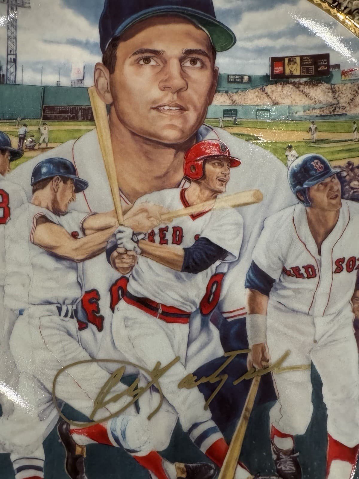 CARL YAZTRZEMSKI BOSTON RED SOX Gartlan Signed Plate Limited BASEBALL 2