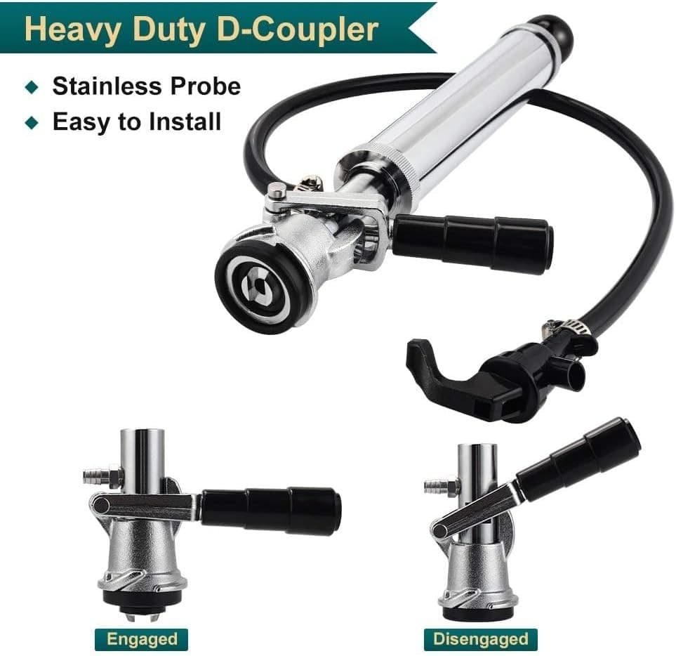 Bomba cerveza 4 pulg sistema D completa para barril sankey picnic y fiesta " 5