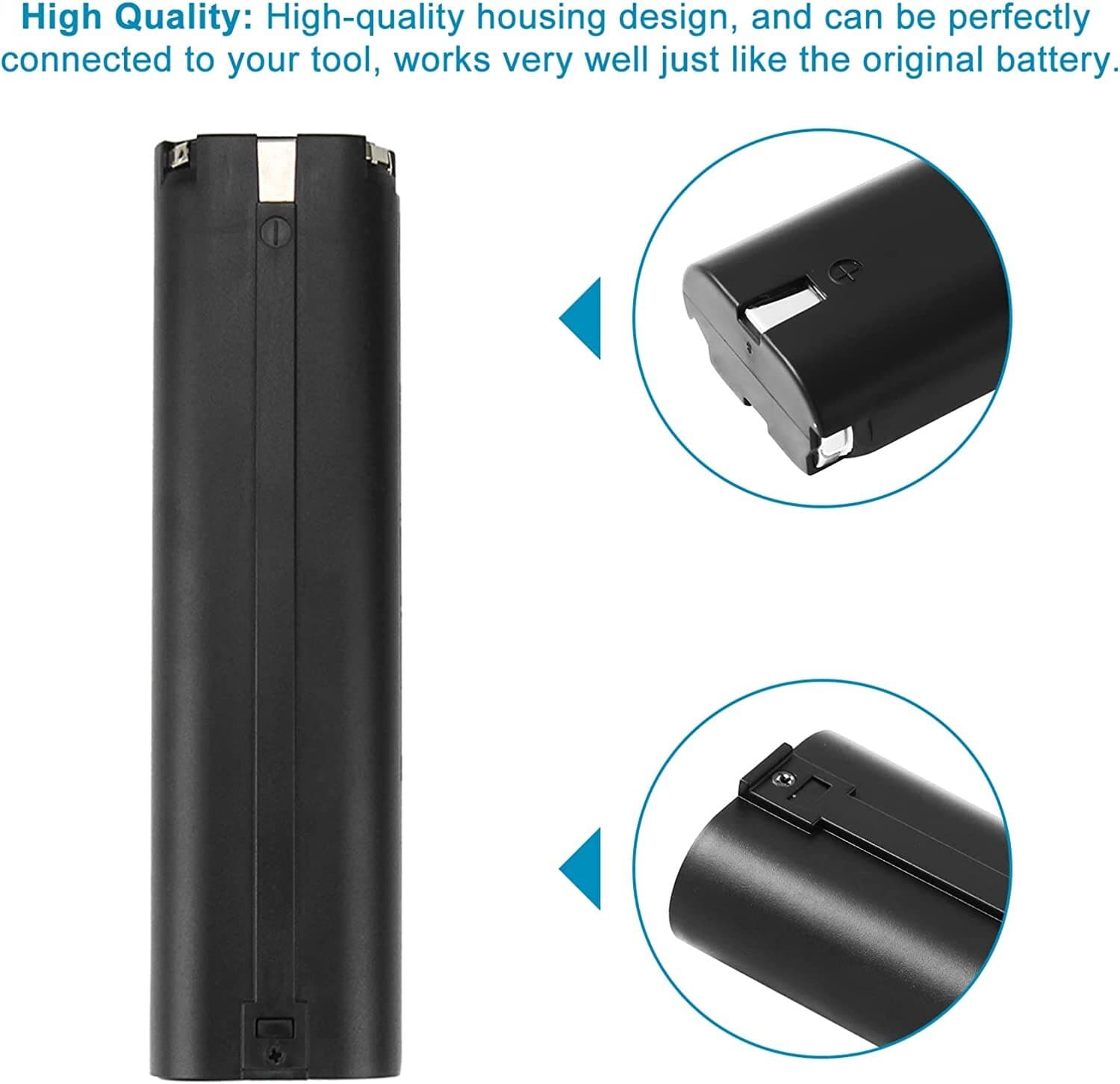 2 Pack For MAKITA 9000 Battery / Charger 9.6Volt Ni-MH 9001 9033 6095D 193890-9 3