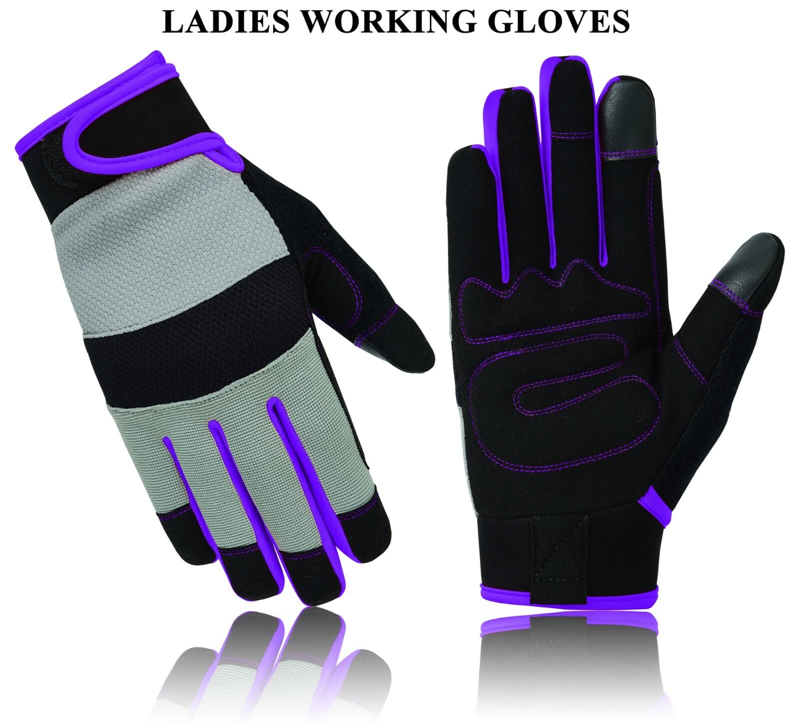 Ladies Work Gloves Hand Protection Mechanic Farmer's Gardening DIY Padded Safety 2