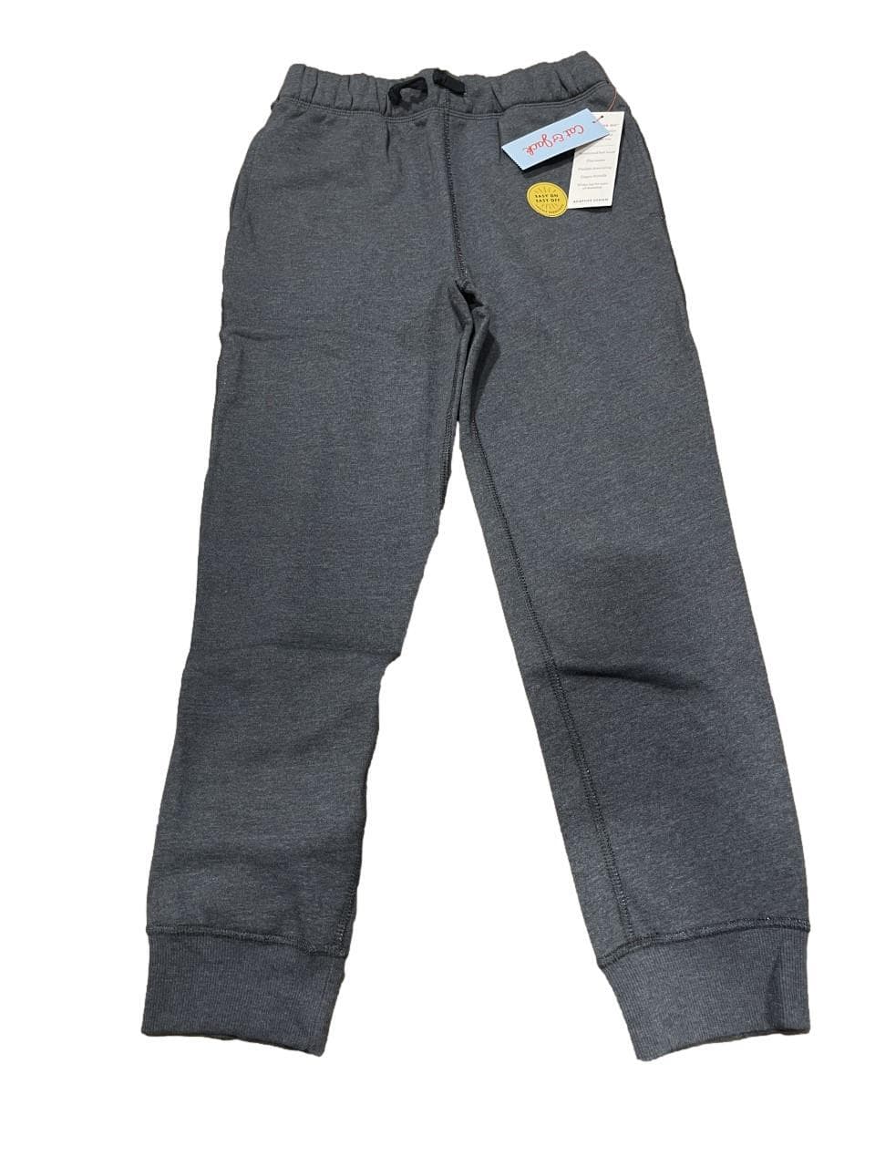 Boys' Adaptive Fleece Jogger Pants - Cat & Jack Gray S (6/7)