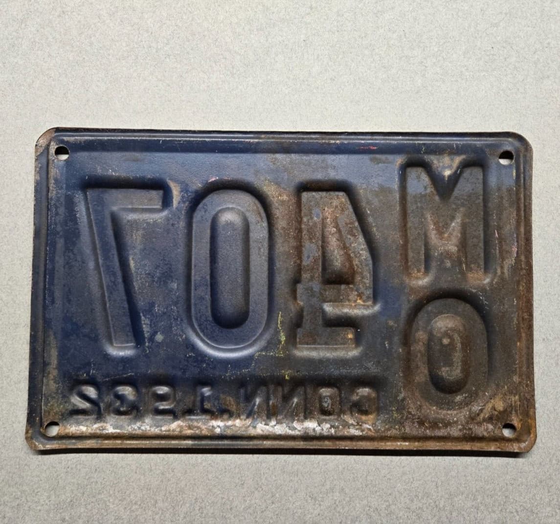 🐾 1932 CONNECTICUT "PASSENGER" LICENSE PLATE (MO 407) 2