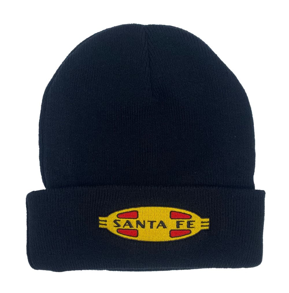 Santa Fe Railroad Warbonnet Embroidered Beanie Cap #40-5500BN
