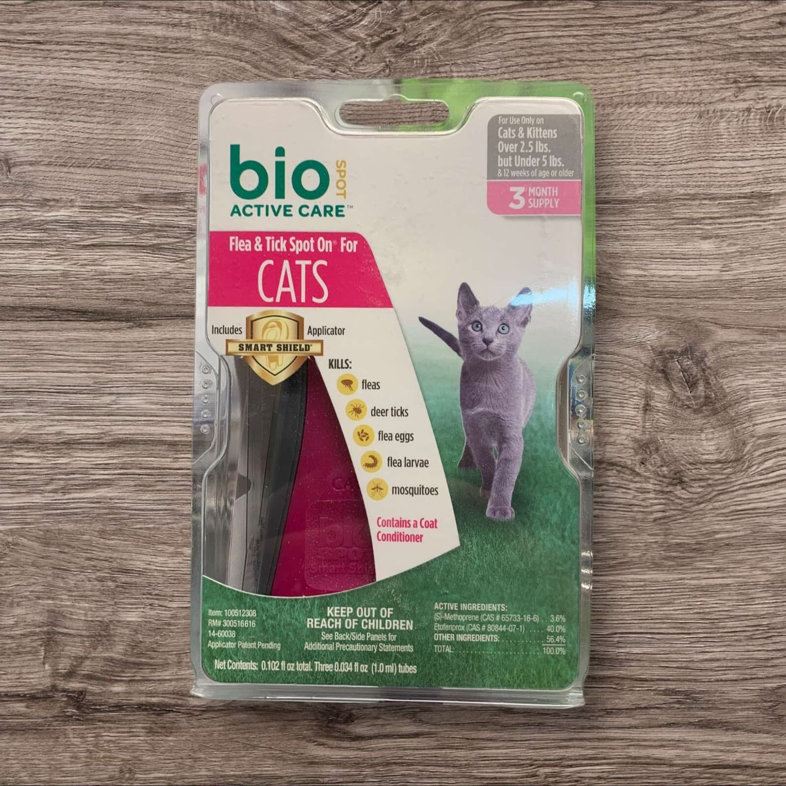 Bio Spot for Cats or Kittens 2 to 5 lbs 3 month supply BRAND NEW