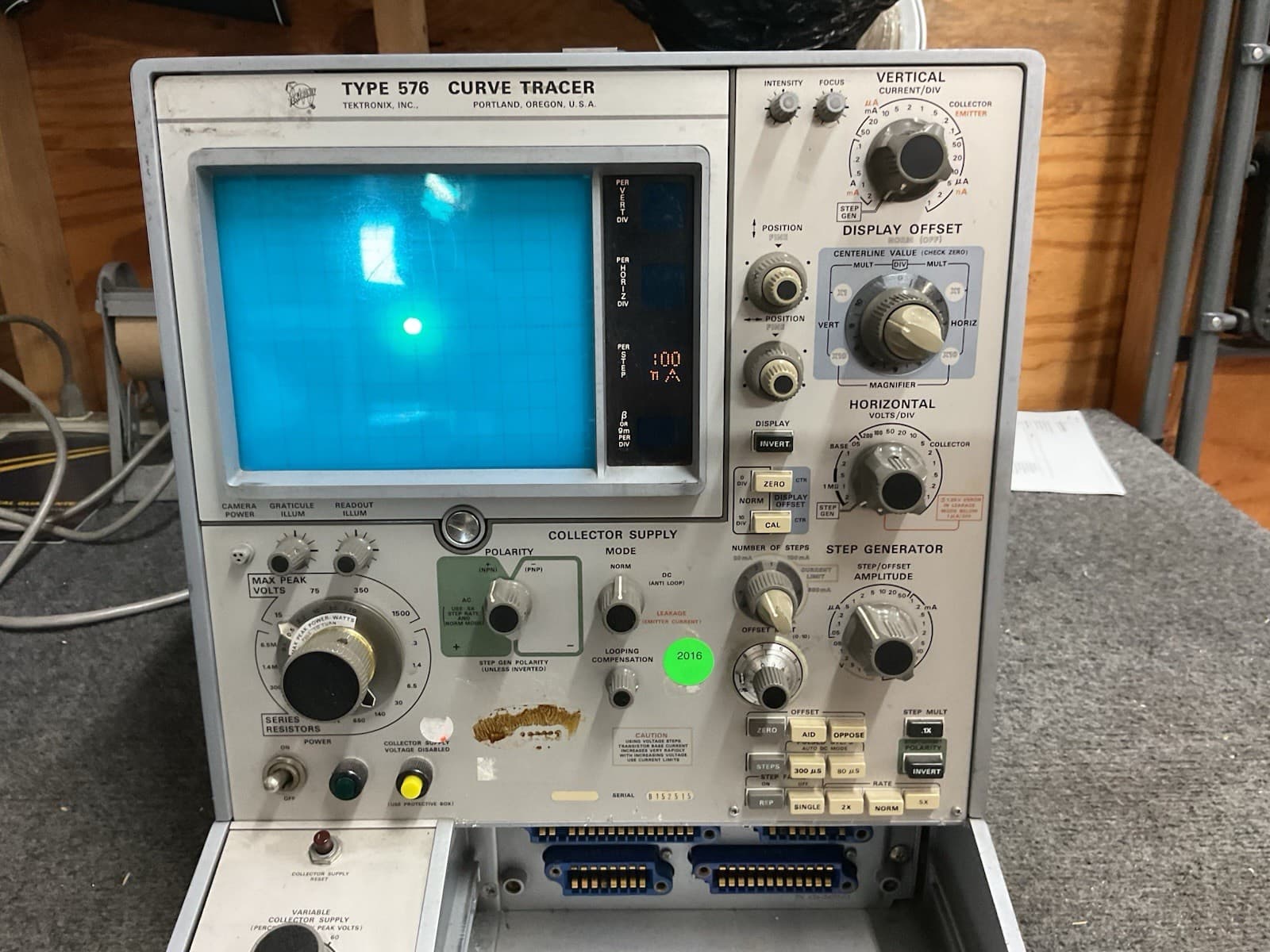 Tek Tektronix 576 Curve Tracer Oscilloscope Test System 5