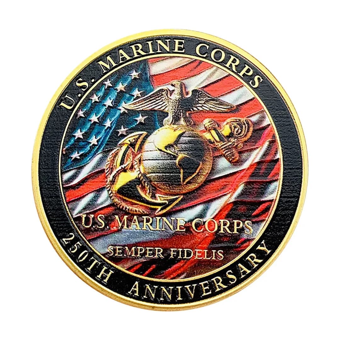 US Marine Corps 1775-2025 250th Anniversary Challenge Coin Military Veteran Gift 4