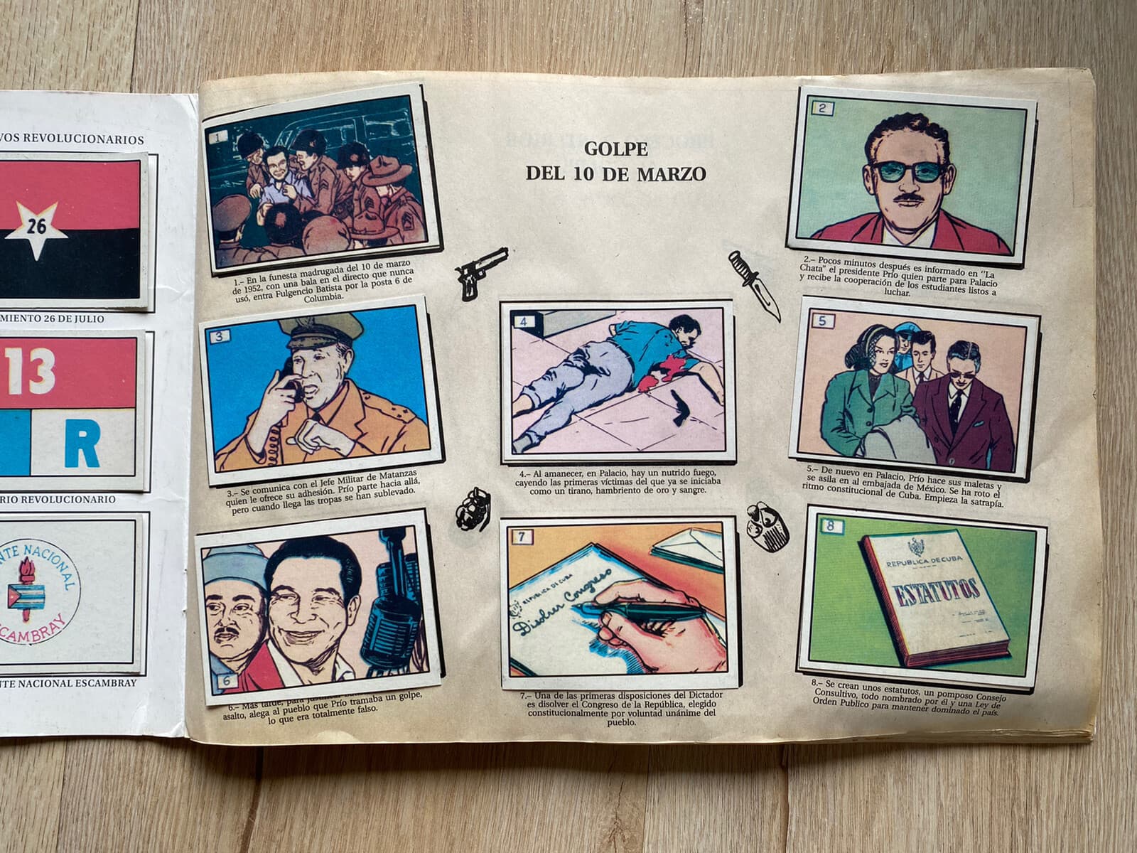 Album de la revolucion cubana 1952-1959 complete 268 trading card album 3
